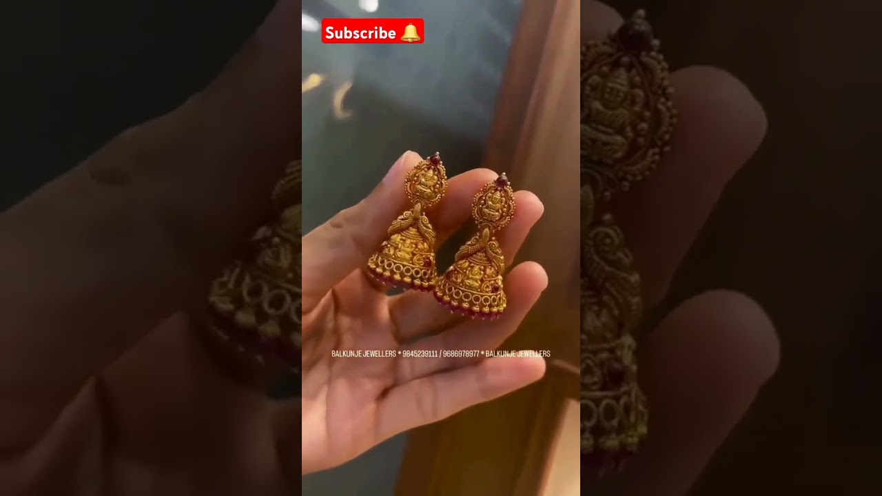 latest antique gold earrings designs with weight & price|gold earrings designs in Kannada|dailywear