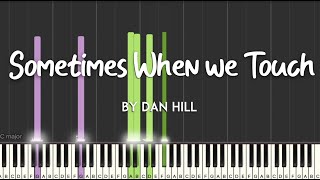 Sometimes When We Touch By Dan Hill Synthesia Piano Tutorial  Sheet 