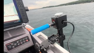 Lowrance Active Target 2 on Sniper Marine Console Pole Mount: Bass Cat Puma STS