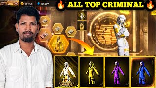 🤯 GOLDEN TOP CRIMINAL 🔥 NEW TOP CRIMINAL RING EVENT 😍 FREEFIRE TOPCRIMINAL RING 🥳 FREEFIRE NEW EVENT