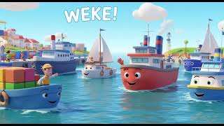 Le Port Des Bateaux ⚓ Fun Learning Song For Toddlers In French
