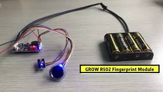 Updated GROW R502 DC3.3V Small Circular LED Capacitive Fingerprint Module
