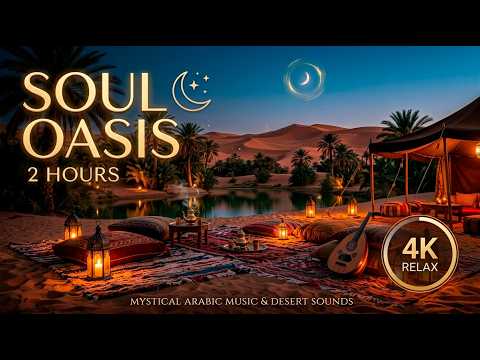 ✨ 2 HOURS 4K | Relaxing Arabic Music 🌙 Soul Oasis • Deep Calm & Meditation | Música Árabe Relajante