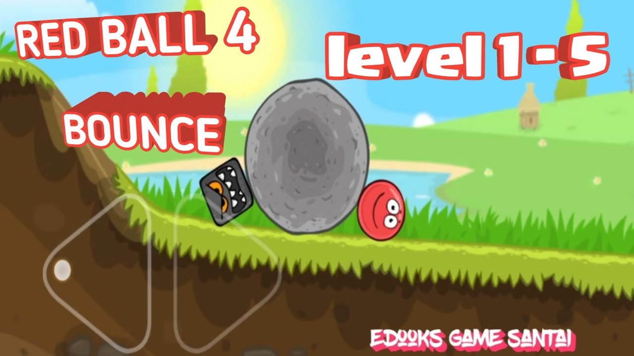 122 || GAME RED BALL 4 LEVEL 1 - 5 | android ios | BOUNCE game jadul | game seru 