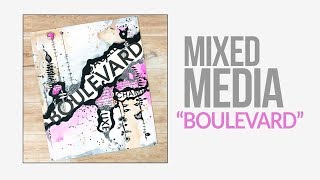 Abstract Mixed Media Canvas