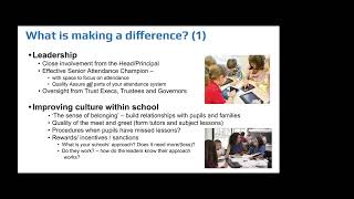 Improving attendance: what every board needs to know - GovernorHub and DfE webinar