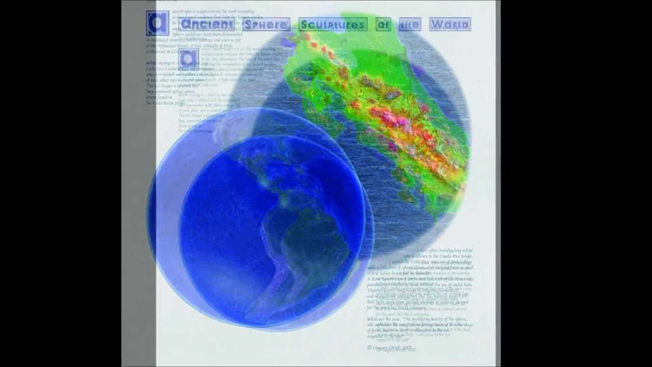 Ancient Sphere Stones World Map G N O'Dell