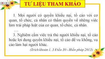 GDCD 8 - Tuần 25 - Tiết 26 - bài 18 - Quyền khiếu nại tố cáo của công dân