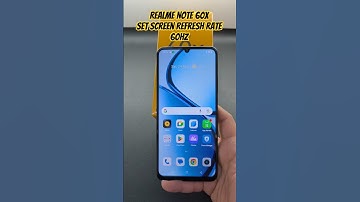 Realme Note 60x Set Screen Refresh Rate 60Hz