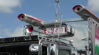 【乱鬼丸船団】ロケット搭載 バランスが素晴らしい1台#はたらくくるま #ダンプ#デコトラ#アートトラック#乱鬼丸船団 #デコトライベント#零進会