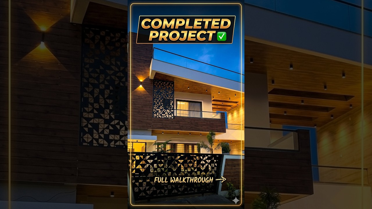 Completed House Project (Executed exactly as it was designed) - YouTube