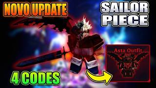 😱 4 NOVOS CÓDIGOS E NOVO UPDATE NO SAILOR PIECE CHEGANDO... NOVO OUTFIT - PEÇA DE MARINHEIRO ROBLOX