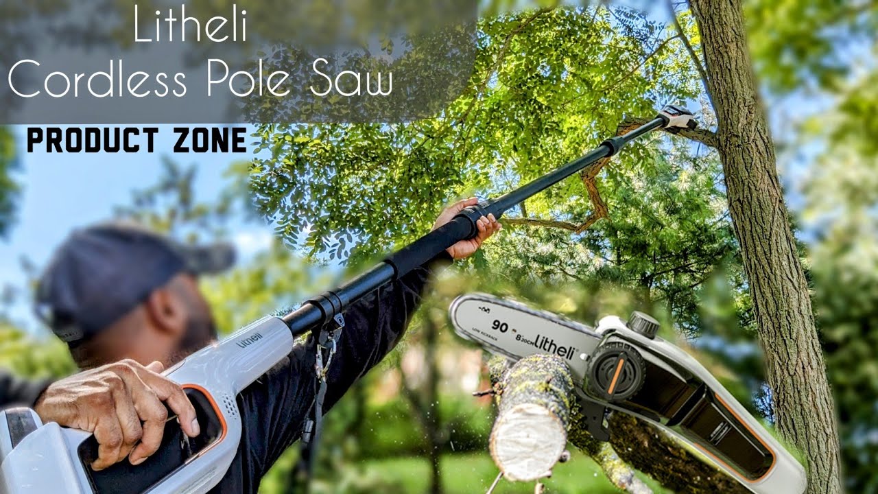 Cordless Pole Saw Litheli U20 Review litheli YouTube