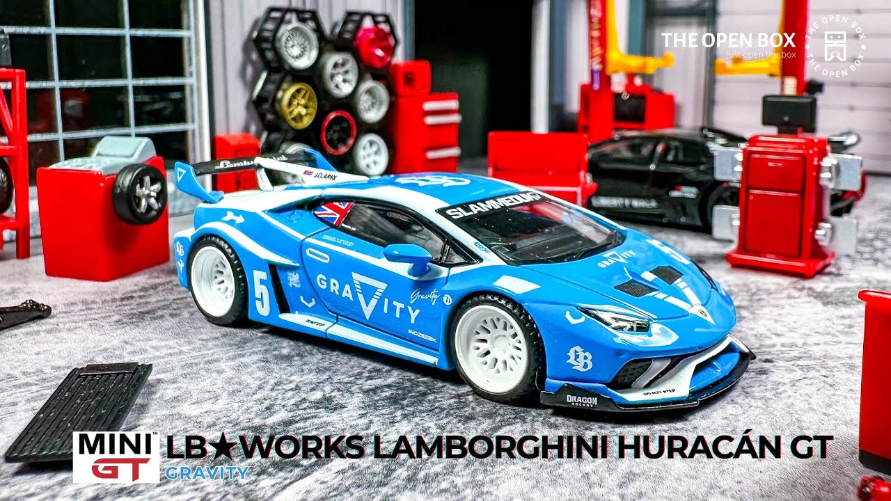 Unboxing MINIGT 1:64 LB☆WORKS Lamborghini Huracán GT - Gravity