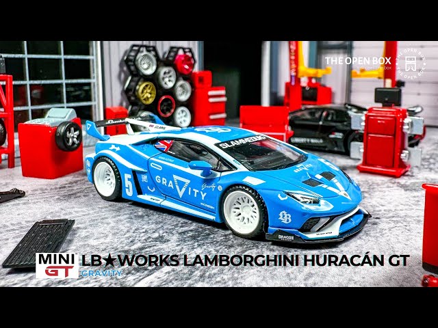 Unboxing MINIGT 1:64 LB☆WORKS Lamborghini Huracán GT - Gravity