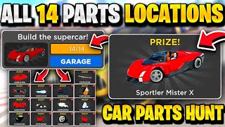 🔥How To Find All 14 CAR PARTS Locations In Roblox Car Dealership Tycoon Car Factory Event Update