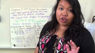 Algebra 1 4.5 Direct Variation
