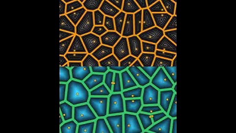 Two nice mostly mathematically correct automatic voronoi edges distances in ShaderToy