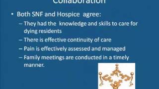 Perceptions of Coordination of Care Between Hospice and Skilled Nursing Facilities Staff