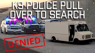 PULLED OVER BY K-9 POLICE ON IDAHO OREGON STATE LINE | Pulled Over by The Police