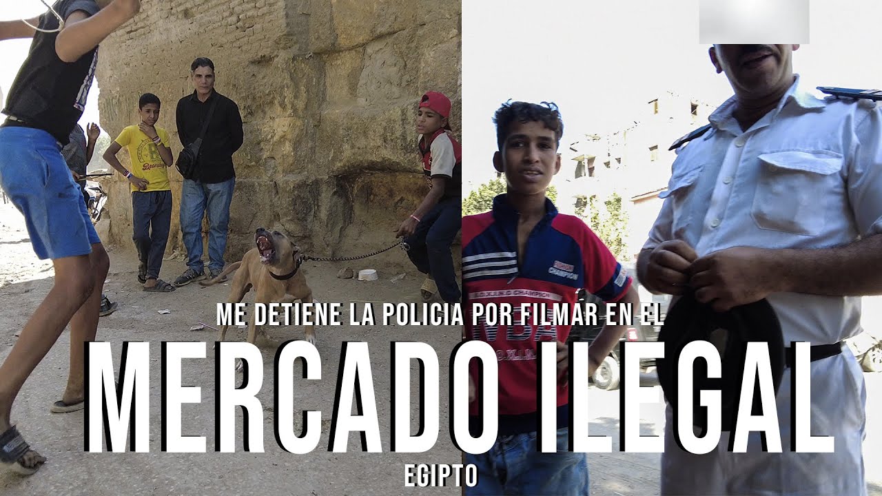 LA POLICÍA me DETIENE por filmar en el MERCADO ILEGAL | EGIPTO