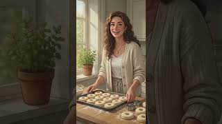 hari ini saya mencoba membuat donat ayo kita simak sama sam #ai