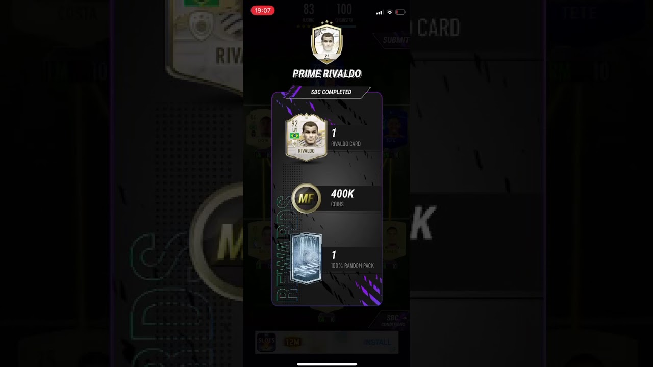 RIVALDO SOLUTION!!!!! SBC (Madfut21)