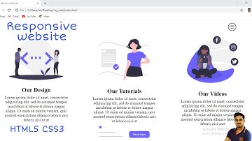 How to make modern website using html css fully responsive part-3