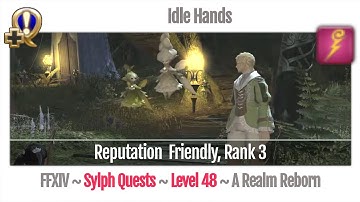 FFXIV Idle Hands (Beast Tribe Sylphs, Rank 3) - A Realm Reborn