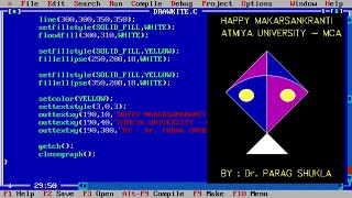 Draw Kite using C Programming - Live Practical Demonstrations