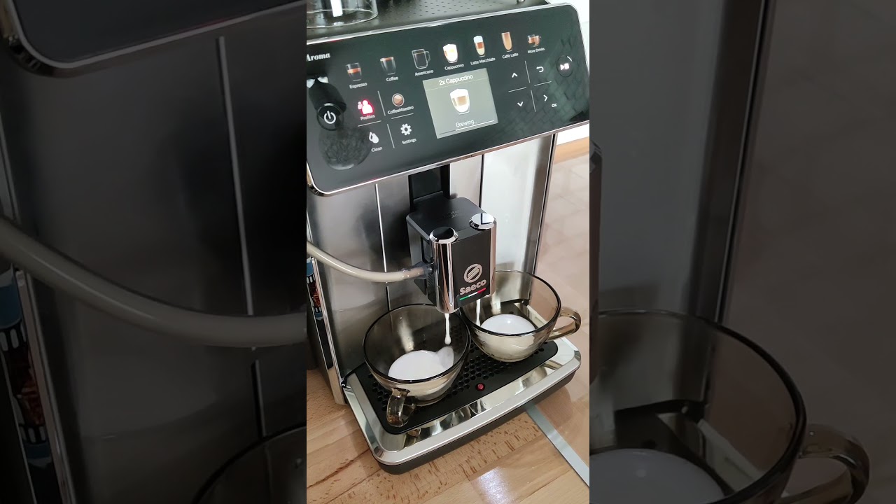 Saeco GranAroma brews a delicious cappuccino