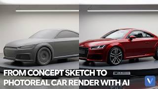 From Concept Sketch to Photoreal Car Render with A