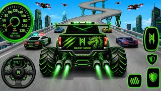 Mega Ramp Monster Car Racing 3D - Extreme Car Stunts - Android Gameplay screenshot 5