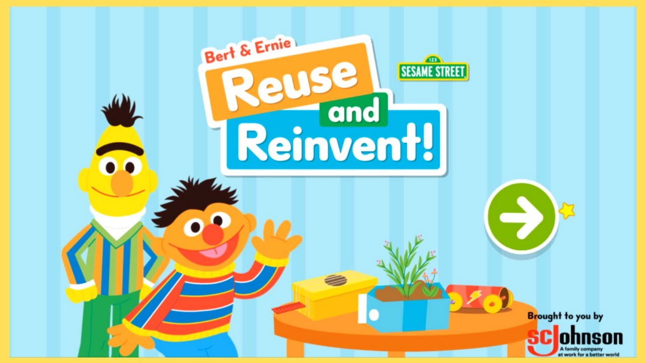 Sesame Street Reuse And Reinvent Bert And Ernie Game For Kids