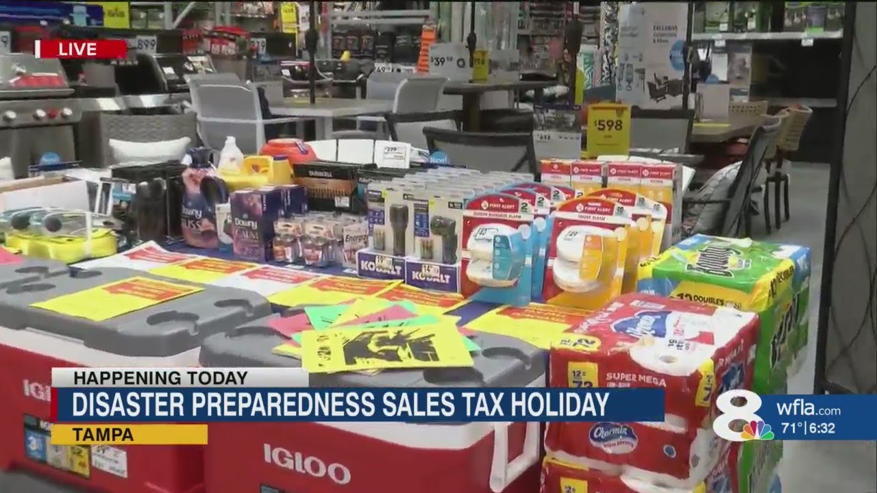 Florida's Disaster Preparedness Sales Tax Holiday begins YouTube
