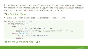 Solving the AttributeError in Discord Python Rewrite: Fixing Cogs Loading Issues