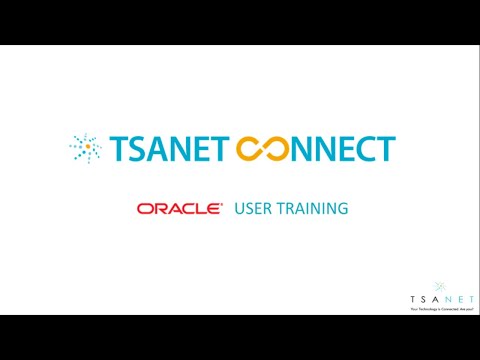 TSANet Connect - Oracle Training