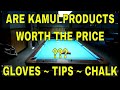 KAMUI PRODUCTS REVIEW (GLOVES, TIPS, CHALK) ~ Plus Bryan Runs Racks Verses the Ghost (POOL LESSONS)