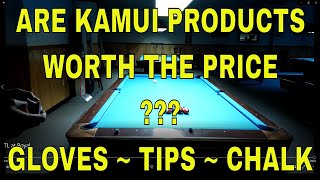 KAMUI PRODUCTS REVIEW (GLOVES, TIPS, CHALK) ~ Plus Bryan Runs Racks Verses the Ghost (POOL LESSONS)