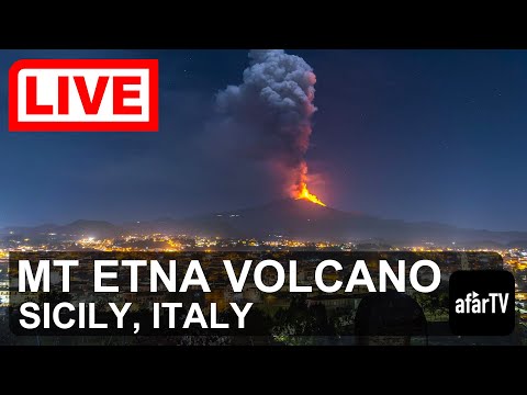 🌎 LIVE: Eruption Event Happening  at Mount Etna Volcano, Sicily, Italy (Webcams)