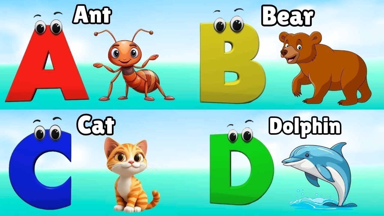 Phonics Animals Song | Learn ABC Alphabet with Animals for Kids - YouTube
