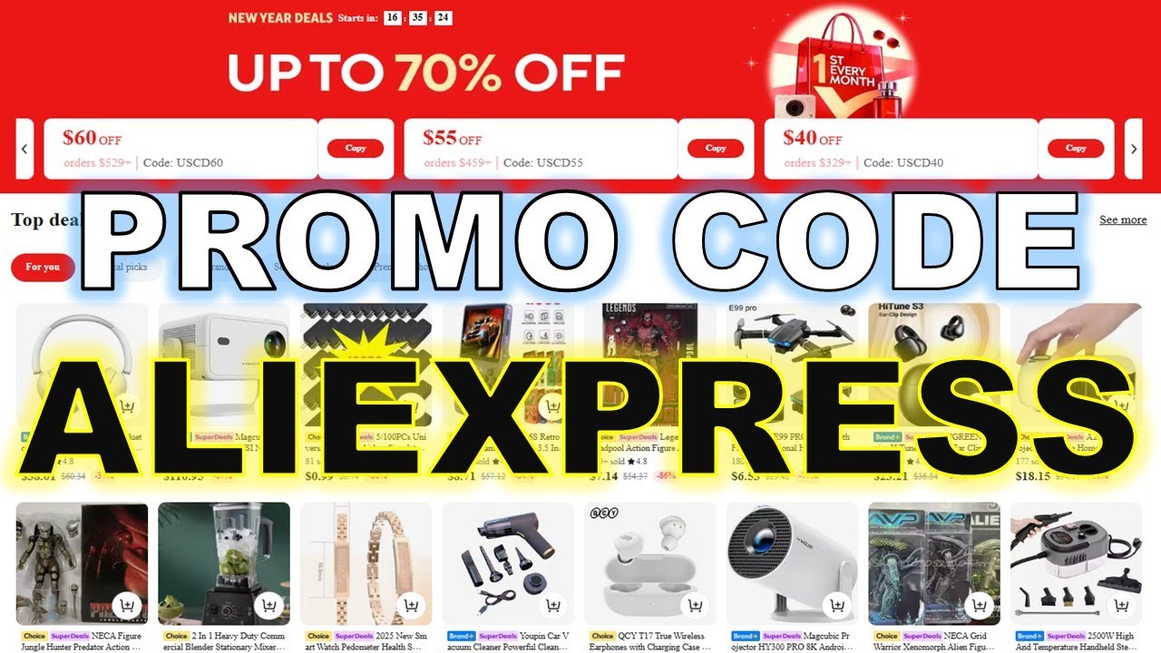 AliExpress Promo Code 2025 New Year Sale, | AliExpress Discount Coupon December 2025