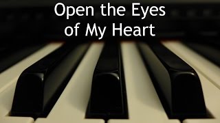 Open the Eyes of My Heart - piano instrumental cover with lyrics chords