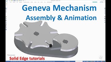 Solid Edge Assembly & Motion Animation #1 | Geneva Mechanism