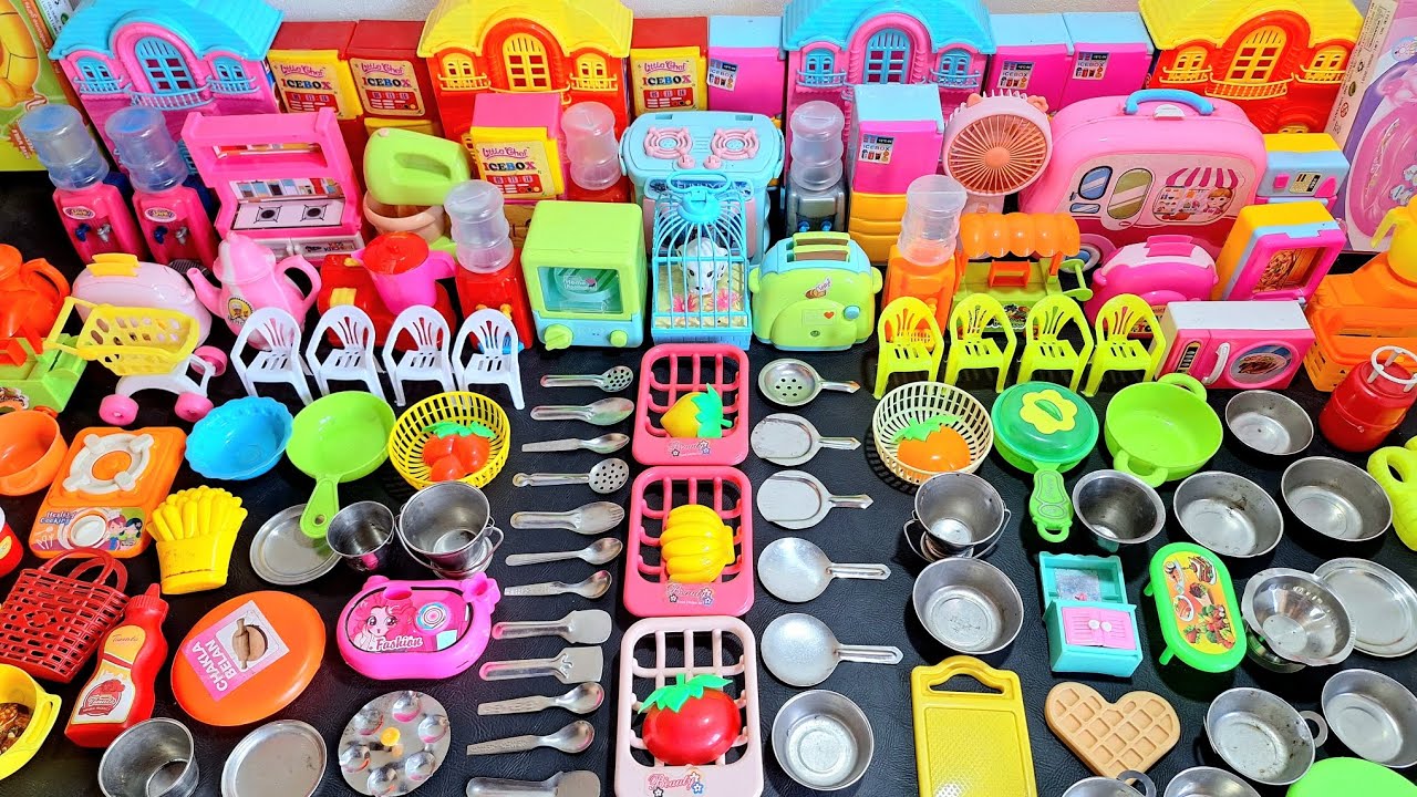 7 Minutes Satisfying With Unboxing Hello Kitty Sanrio Kitchen Set | Amazing Steel House Kitchen Sets