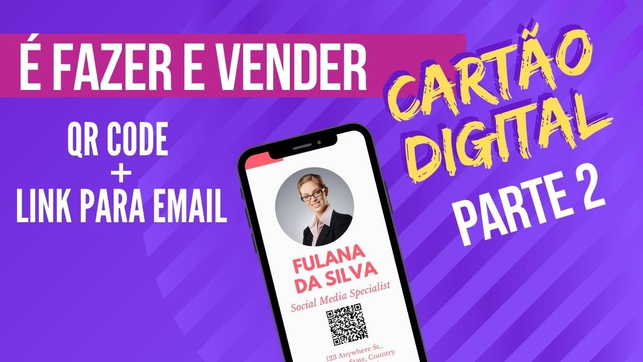 TUTORIAL | QR CODE + LINK DE E-MAIL NO CARTÃO DE VISITA DIGITAL (GRÁTIS) Parte 2 | Pati Muniz TUTORIAL | QR CODE + LINK DE E-MAIL NO CARTÃO DE VISITA DIGITAL (GRÁTIS) Parte 2 | Pati Muniz
