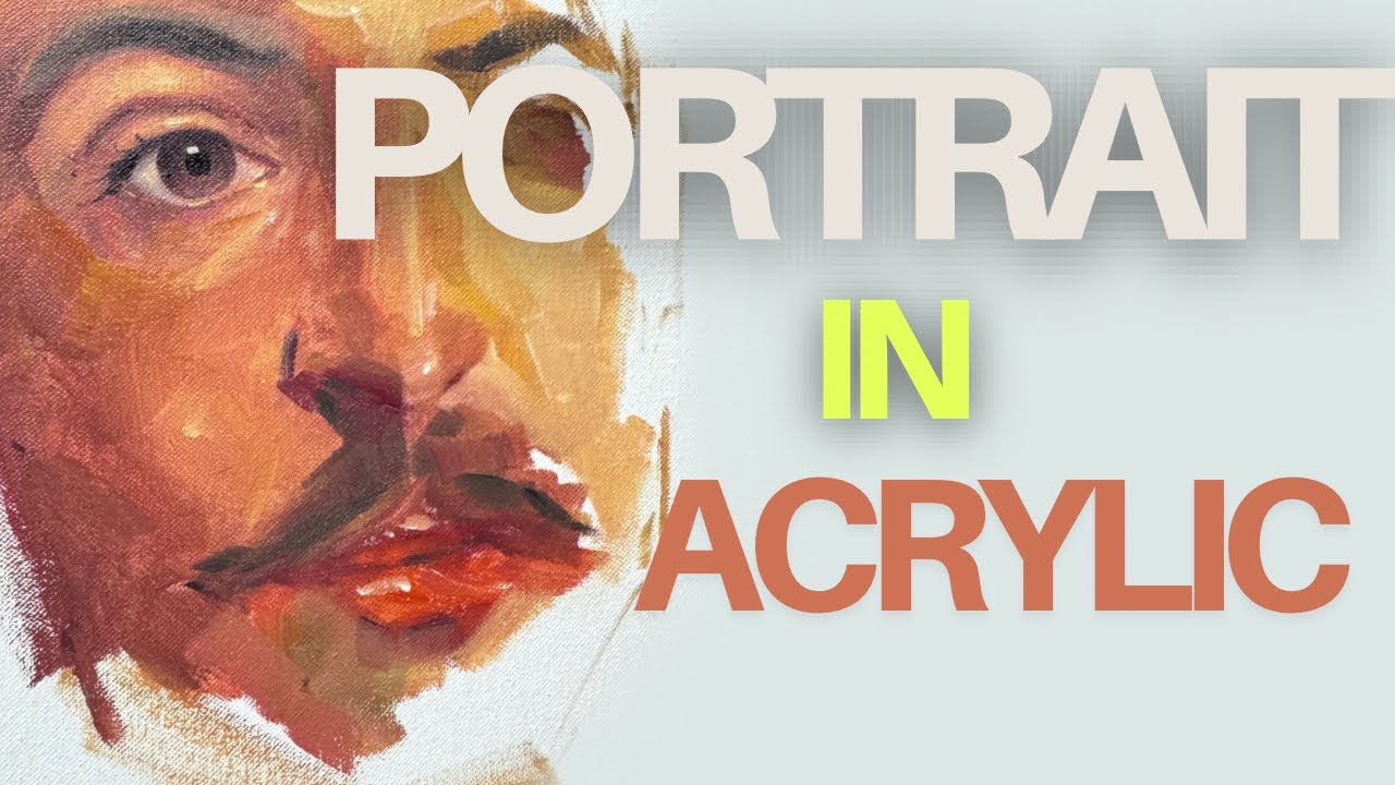 Acrylic Portrait Painting Step by Step 🎨 | Hyper Realistic Face Painting Tutorial