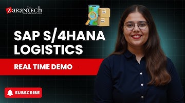 Demo - Start your career in SAP S/4HANA Logistics | ZaranTech DotCom