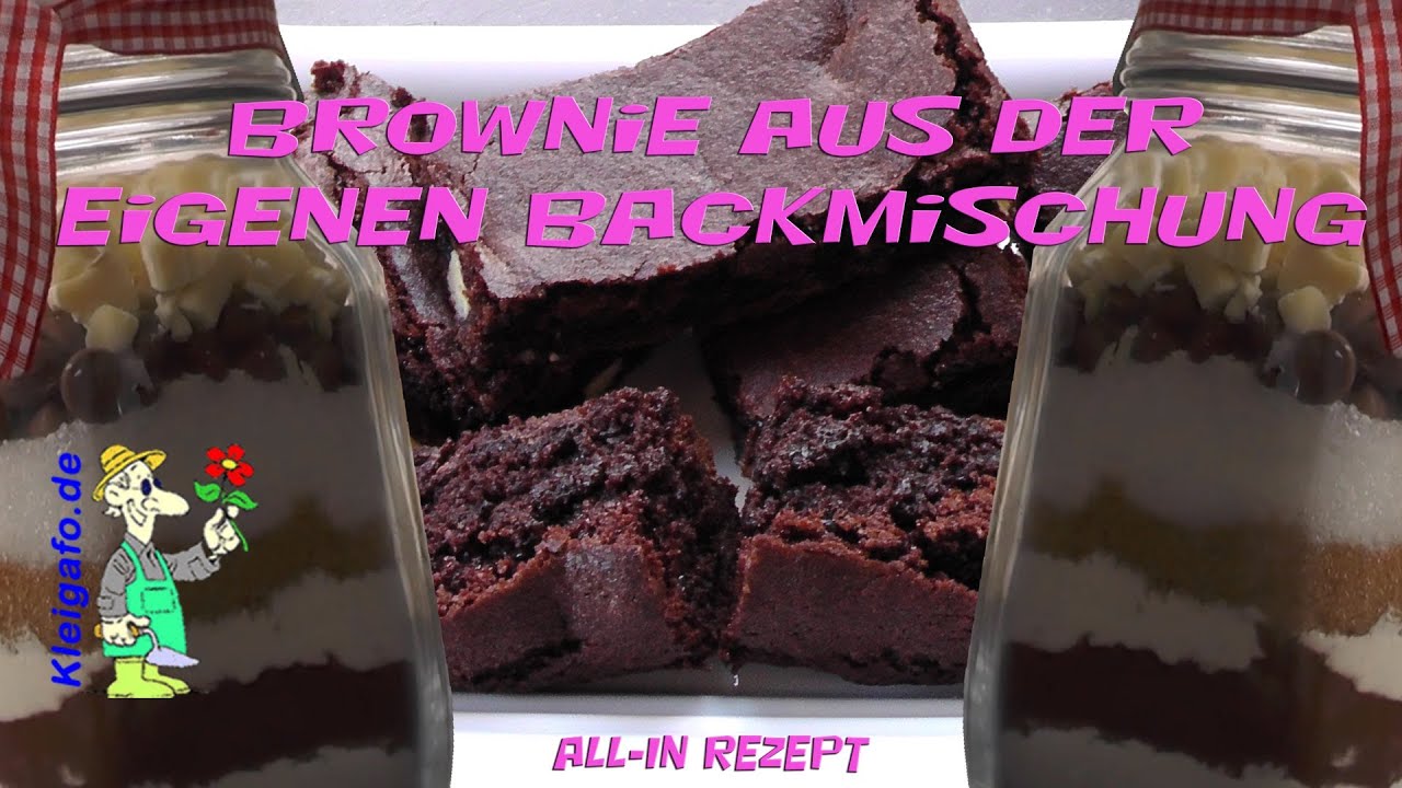 BROWNIE aus der eigenen Backmischung - YouTube