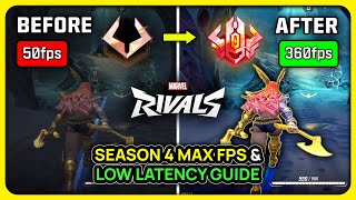 Marvel Rivals Season 4 - BEST PC Settings for MAX FPS ✅